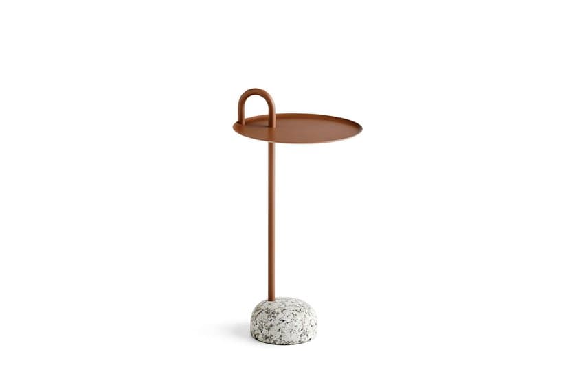 보울러 테이블 페일 브라운 Bowler Table Pale Brown 플랫샷