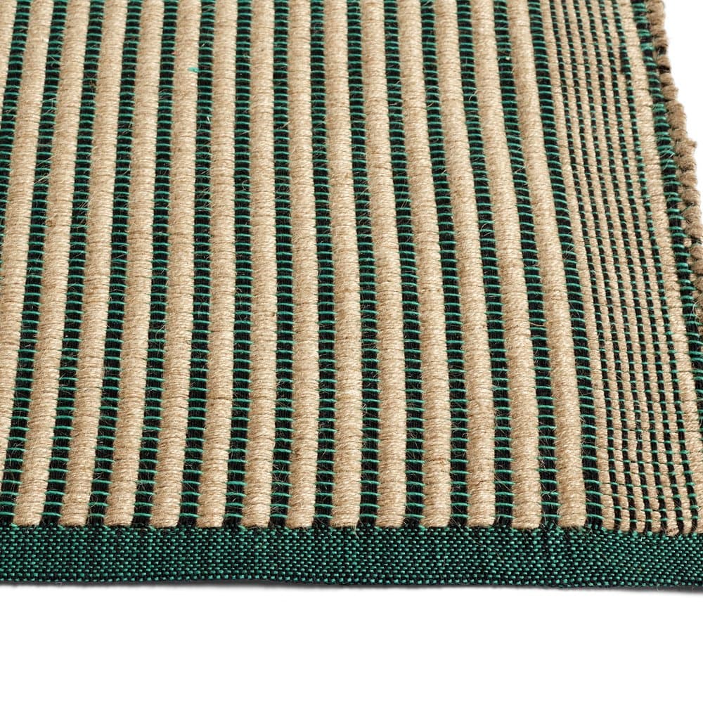 TAPIS BLACK AND GREEN W80 X L200 CM