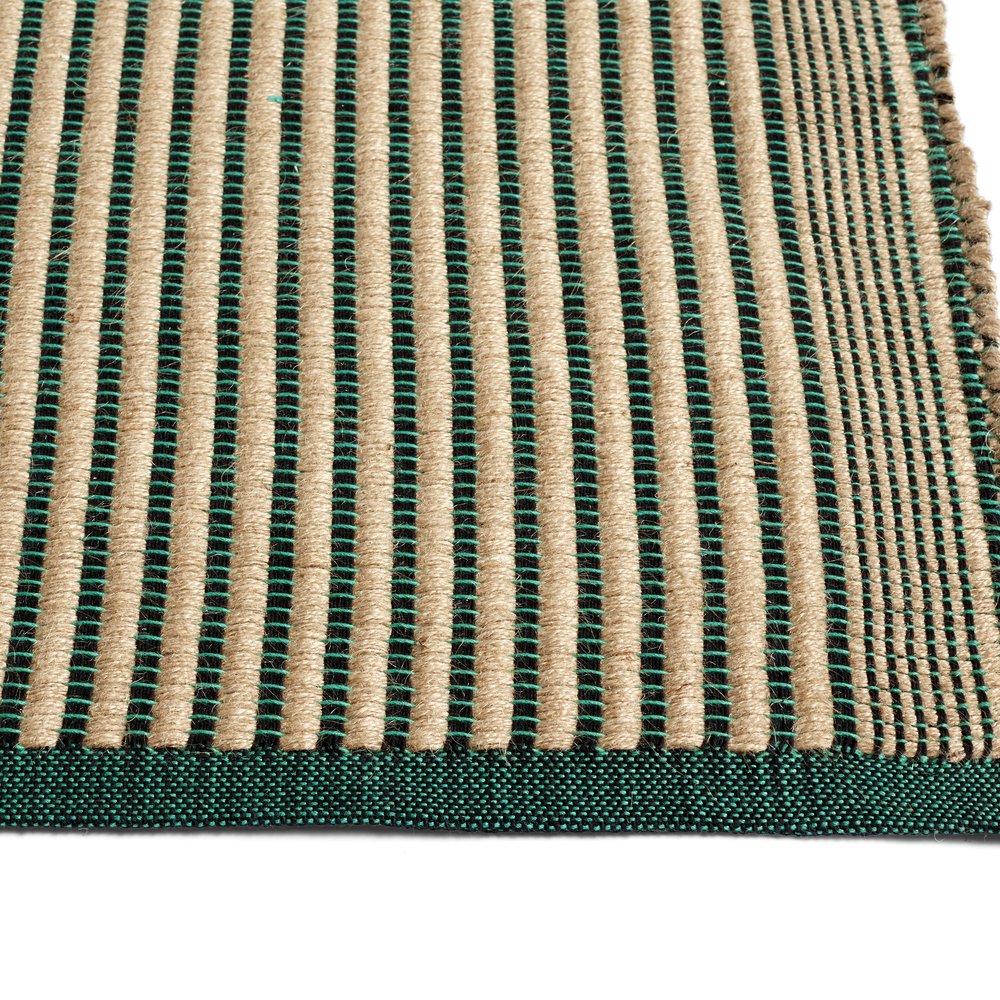 TAPIS BLACK AND GREEN W80 X L200 CM