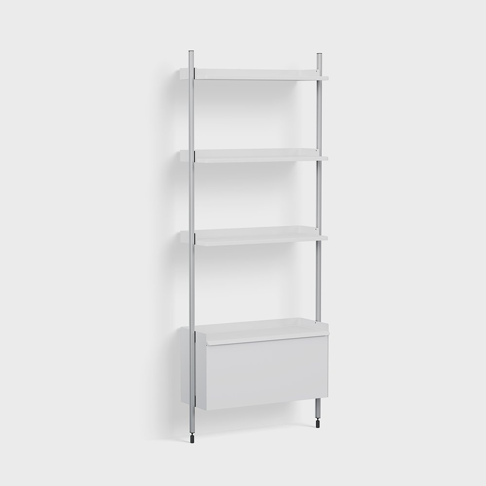 헤이 피어 시스템 131 1칼럼 화이트 알루미늄 Pier System 131 1Column White Aluminium