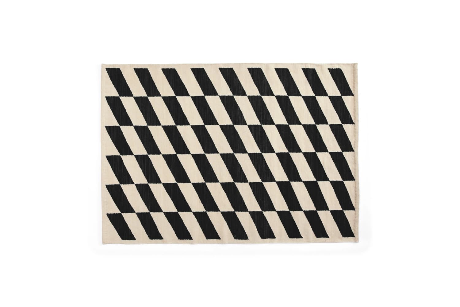 SHIFT KELIM RUG BLACK W140 x L200 CM 플랫샷