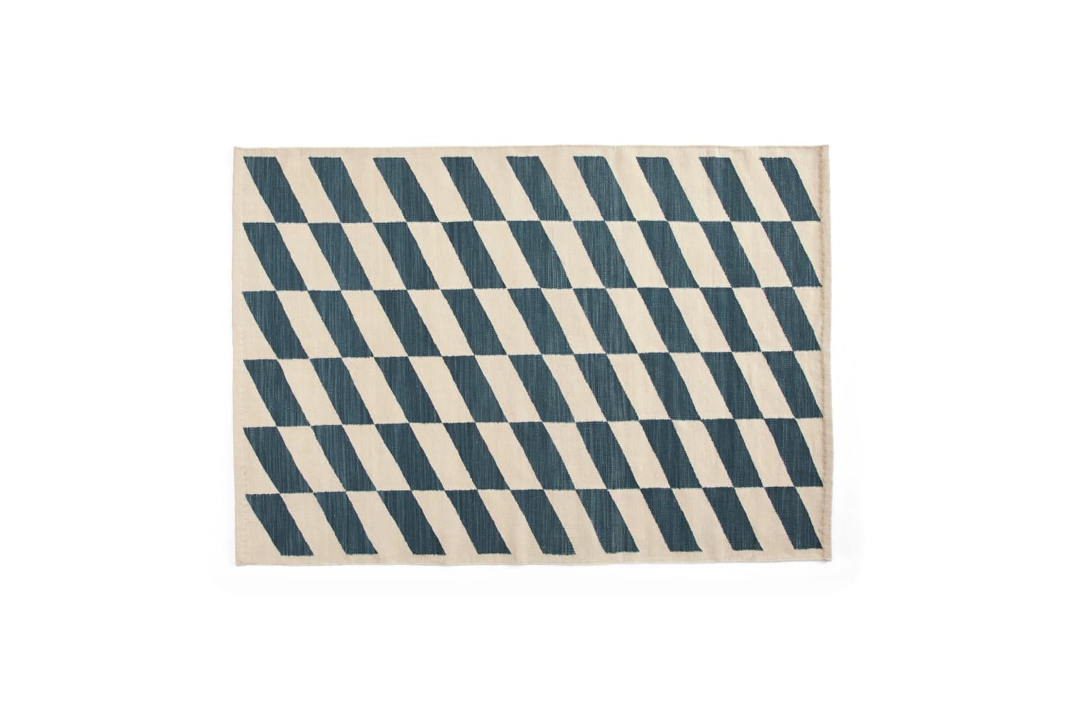 SHIFT KELIM RUG BLUE W140 x L200 CM 플랫샷