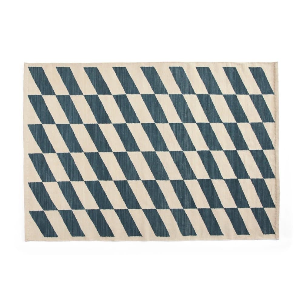 SHIFT KELIM RUG BLUE W140 x L200 CM