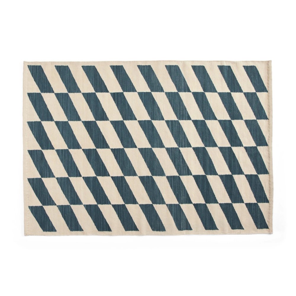 SHIFT KELIM RUG BLUE W140 x L200 CM