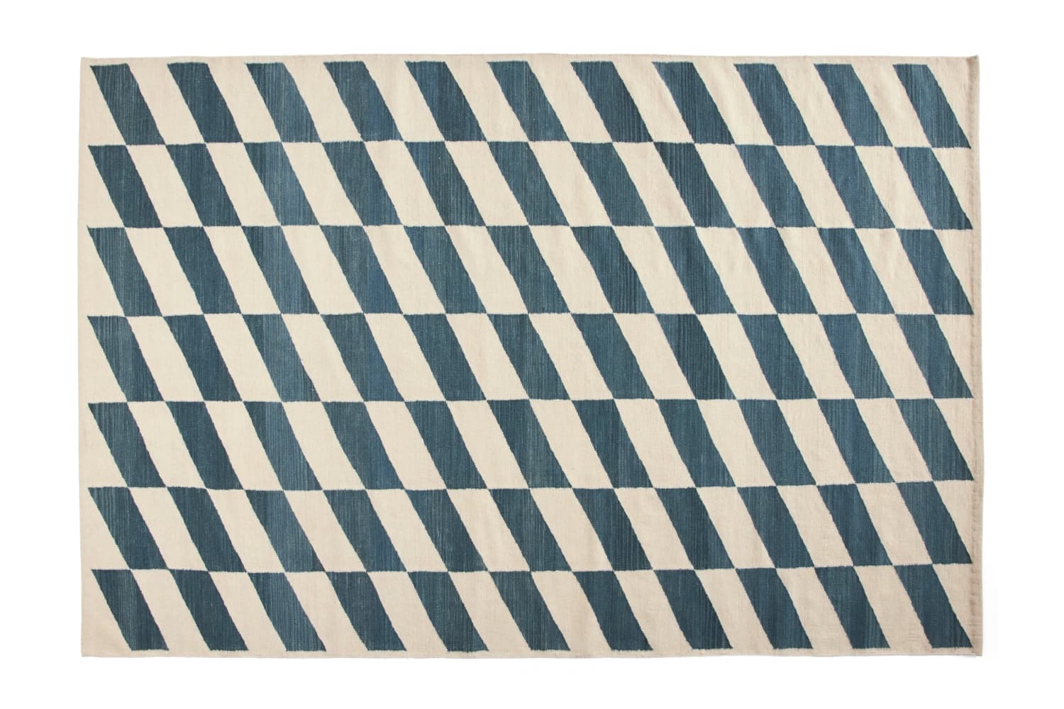 SHIFT KELIM RUG BLUE W200 x L300 CM 플랫샷
