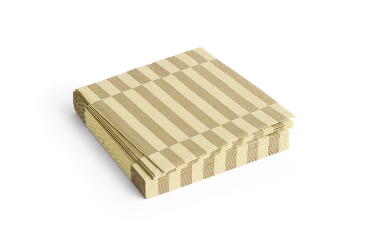 PATTERN NAPKINS SET OF 20 | LUNCH CREAM AND SAND PILLAR STRIPE 플랫샷