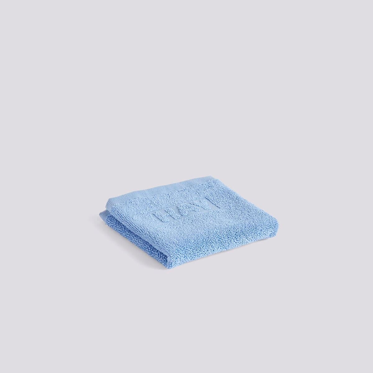 모노 워시 타월 스카이 블루 플랫샷
