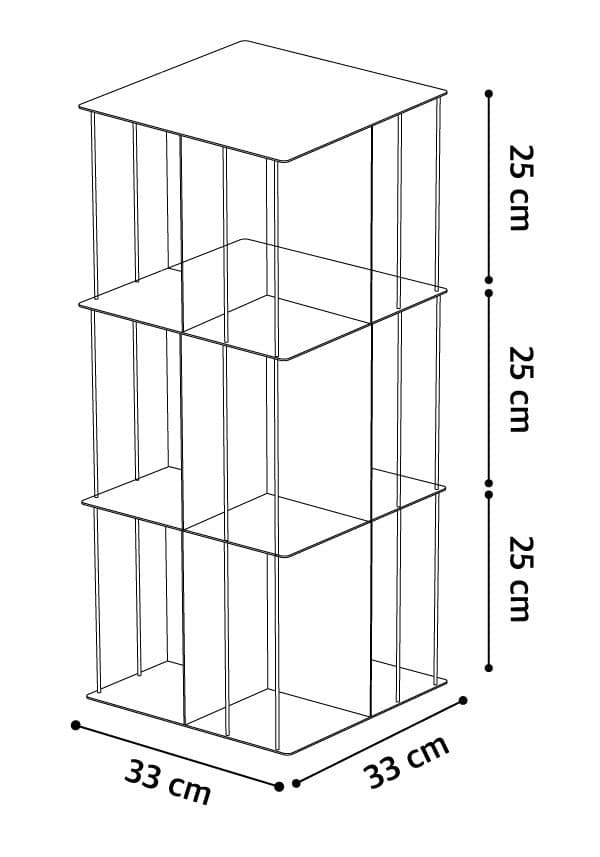 Rotative Krossing Books 3 사이즈 가이드 이미지 1