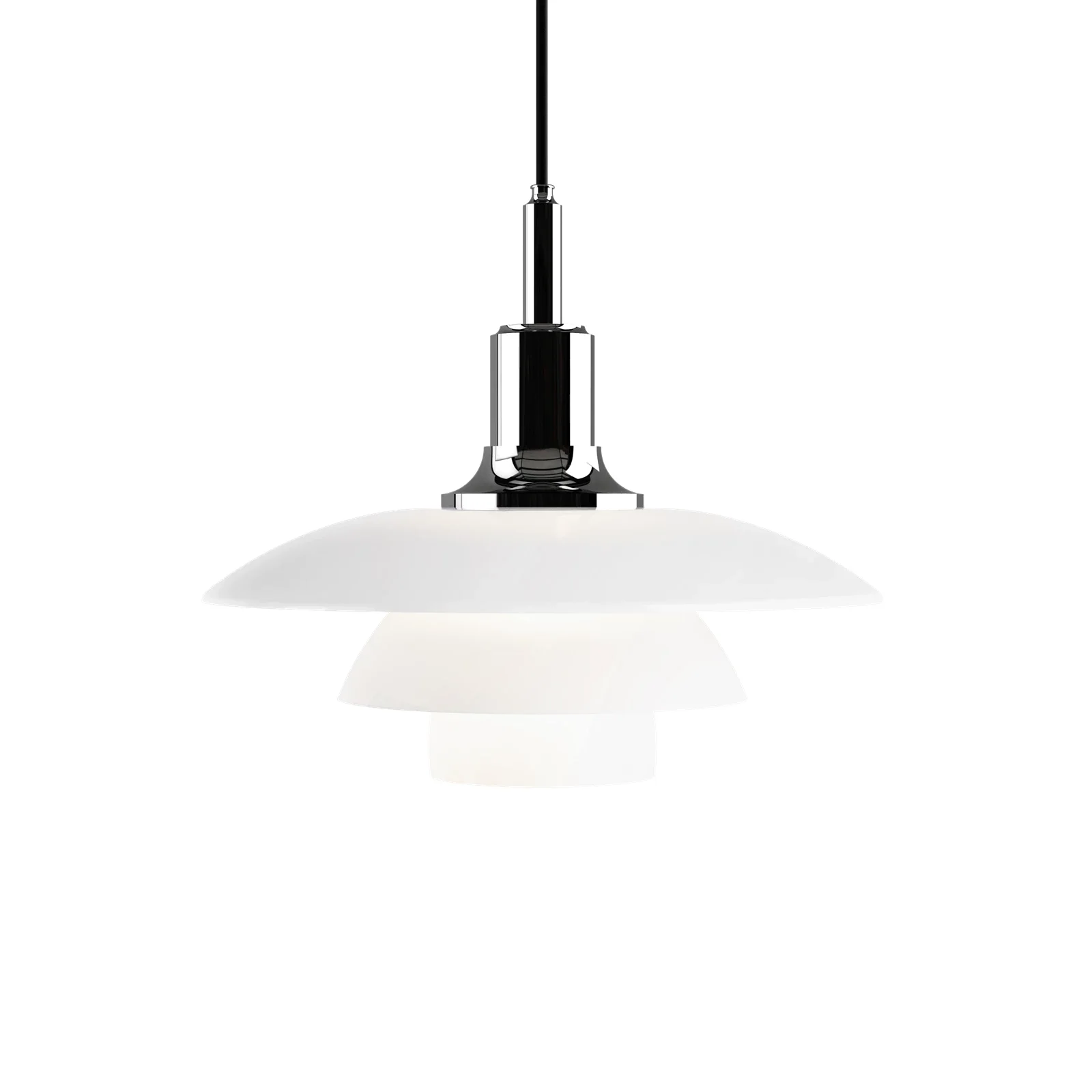 PH 3½-3 펜던트 램프 크롬 플랫샷