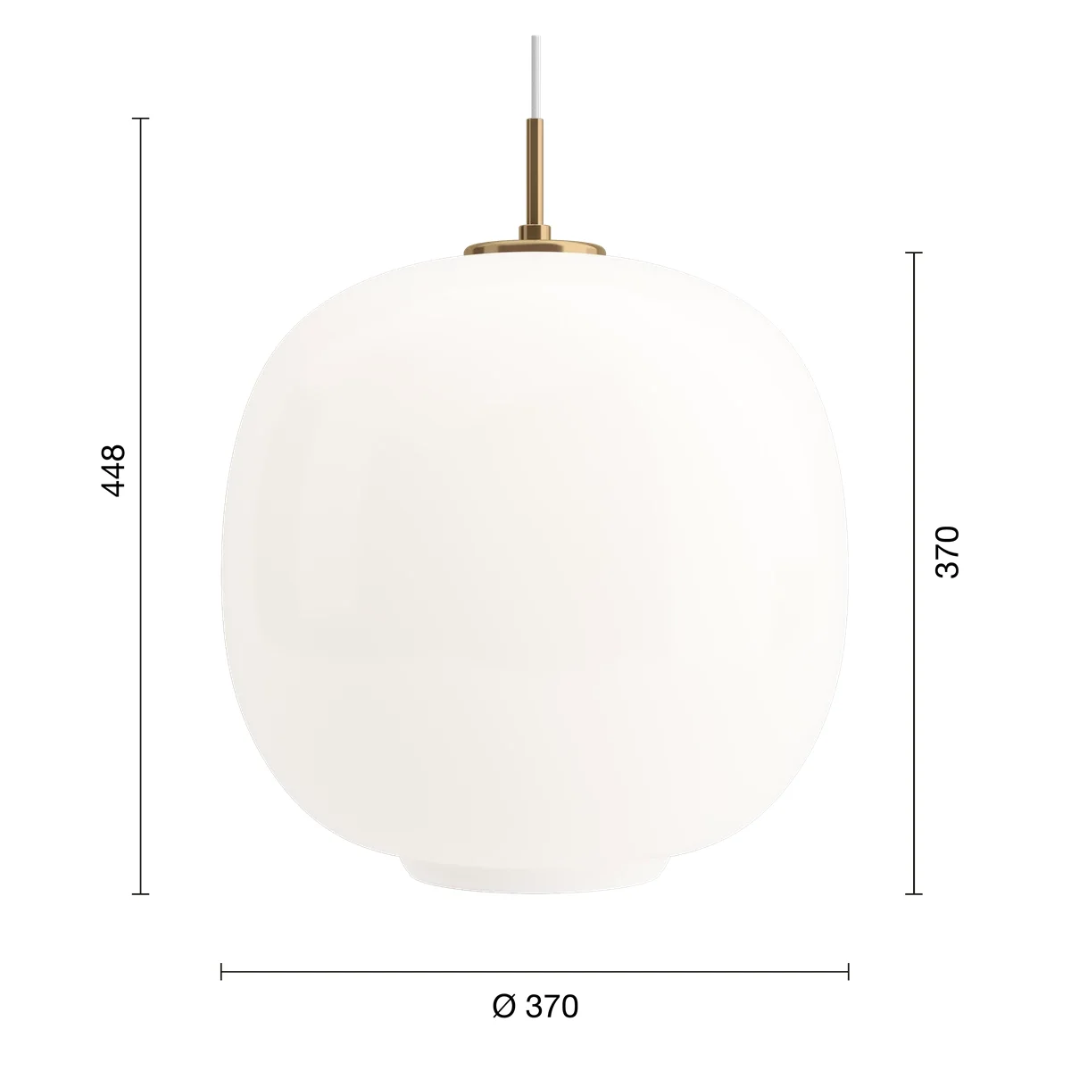 VL45 370 펜던트 화이트 사이즈 가이드 이미지 1