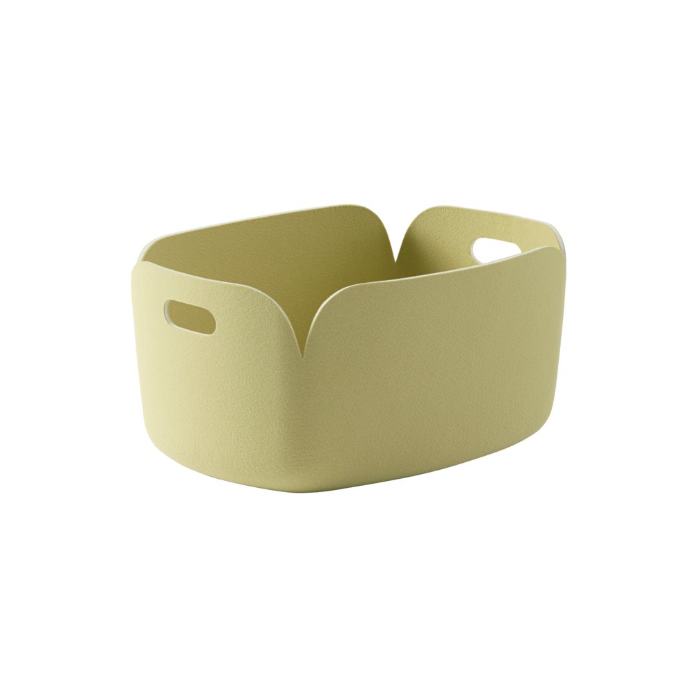 무토 리스토어 바스켓 베이지 그린 Restore Basket Beige-Green 48cm x 35cm