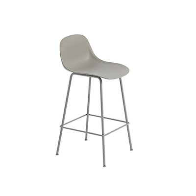 무토 화이버 카운터 스툴 Back Rest H 65 cm Grey