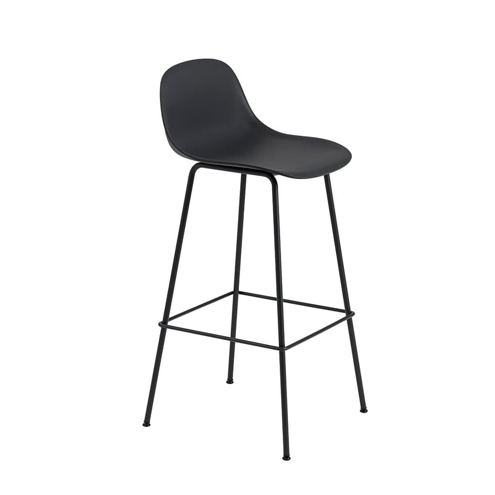 화이버 바 스툴 back - Rest H 75 cm Black