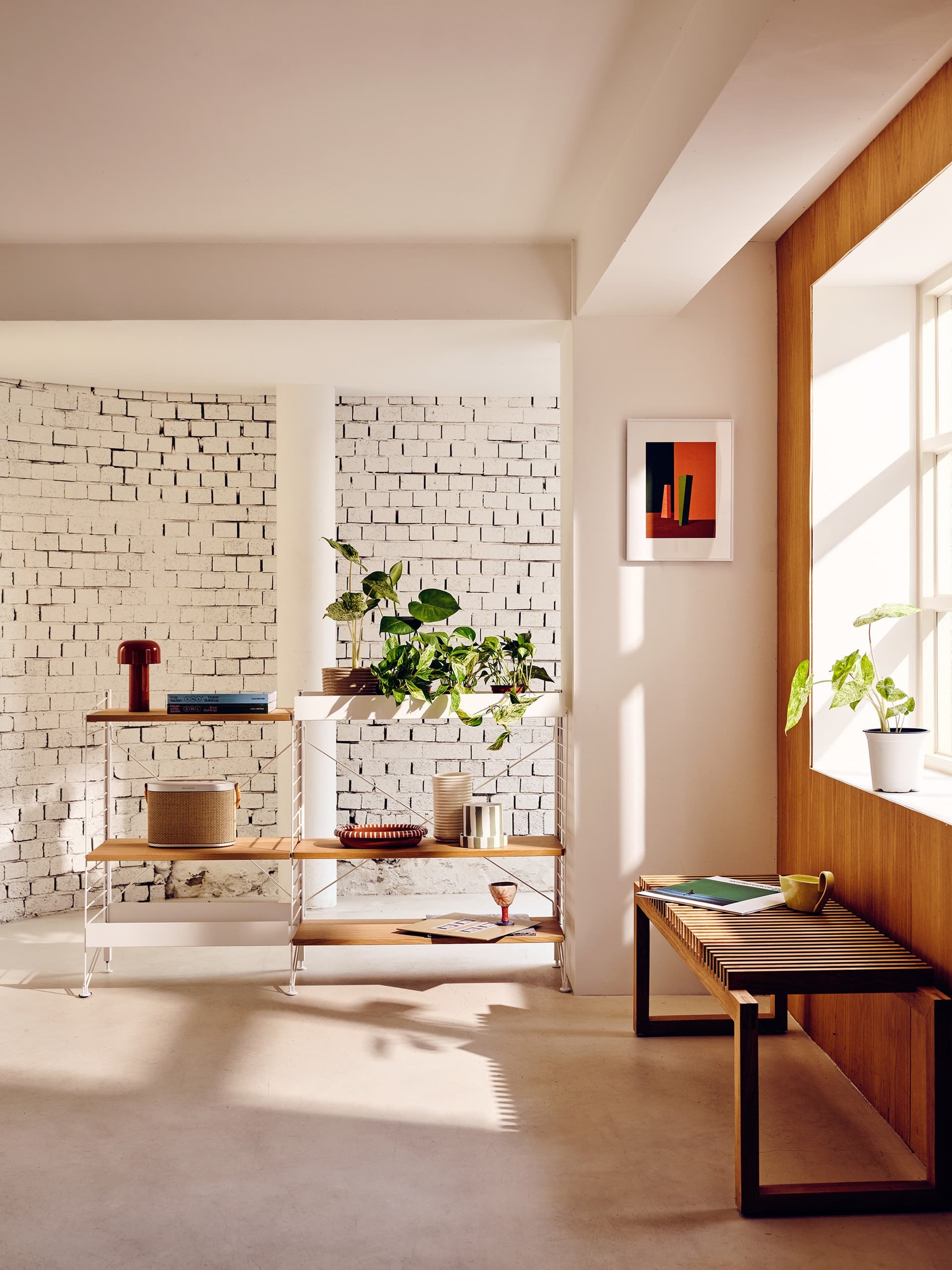 프리 스탠딩 세트 9 (White/Oak) 라이프스타일 이미지 1