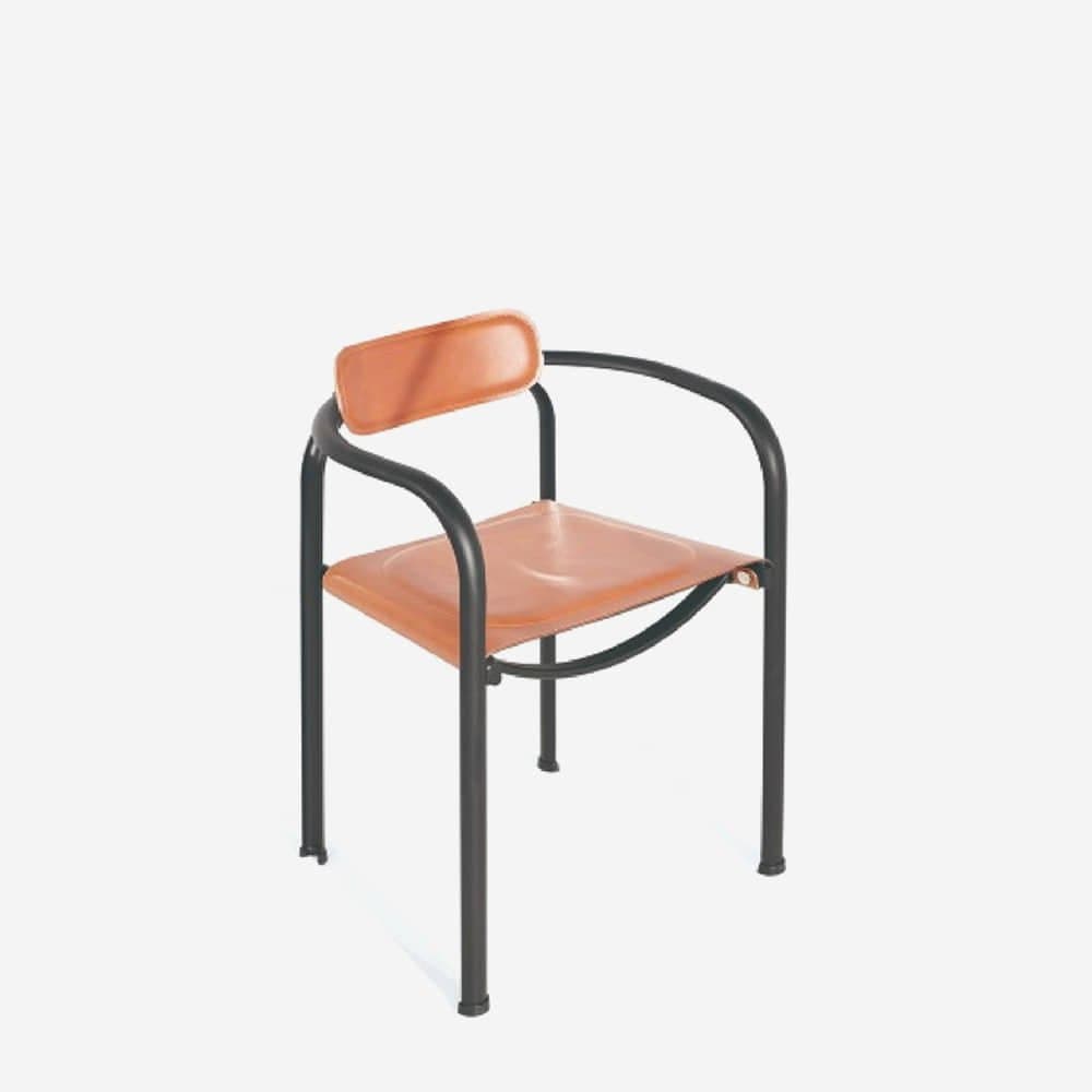 텍타 Split Chair 체어 의자 Cognac Black