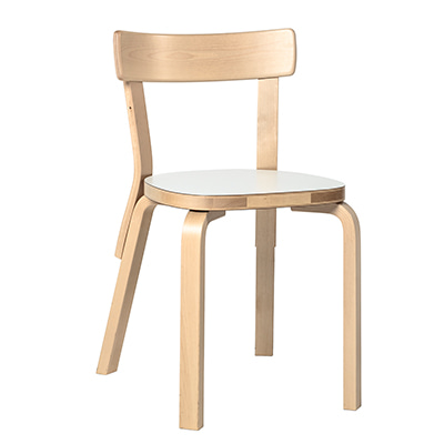아르텍 Chair 69 White Laminate/Birch, 베뉴페, 아르텍 ARTEK