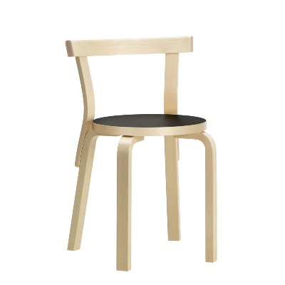 Chair 68 Black/birch, 베뉴페, 아르텍 ARTEK
