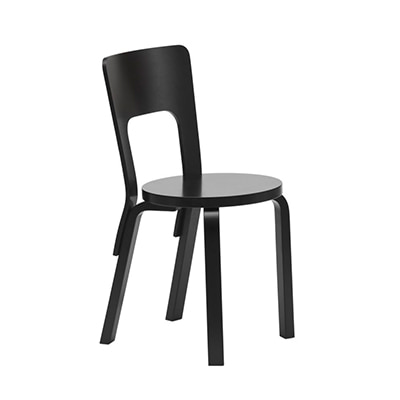 Chair 66 Black Lacquered, BENUFE, 아르텍 ARTEK