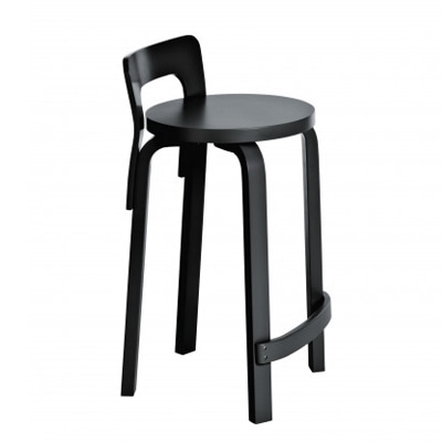 아르텍 K65 High Chair Black Lacquered, 베뉴페, 아르텍 ARTEK