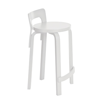 K65 High Chair White Lacquered, 베뉴페, 아르텍 ARTEK