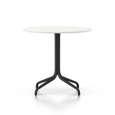 Belleville Table Round Ø796mm White/Black, 베뉴페, 비트라 vitra