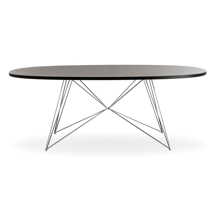 XZ3 Oval Table 200 Black/Chromed, 베뉴페, 마지스 MAGIS
