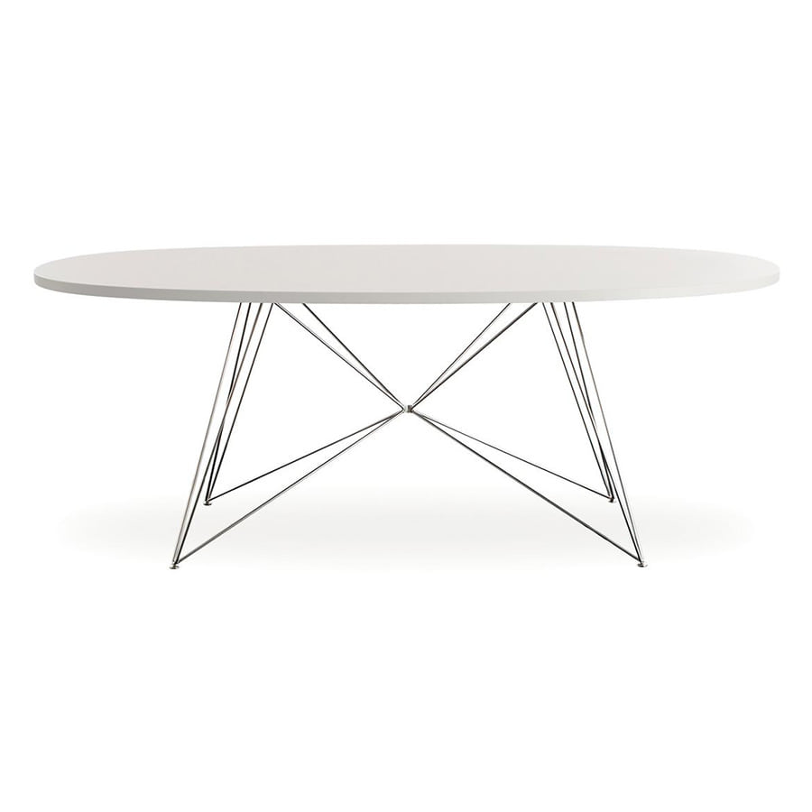 XZ3 Oval Table 200 White/Chromed, 베뉴페, 마지스 MAGIS