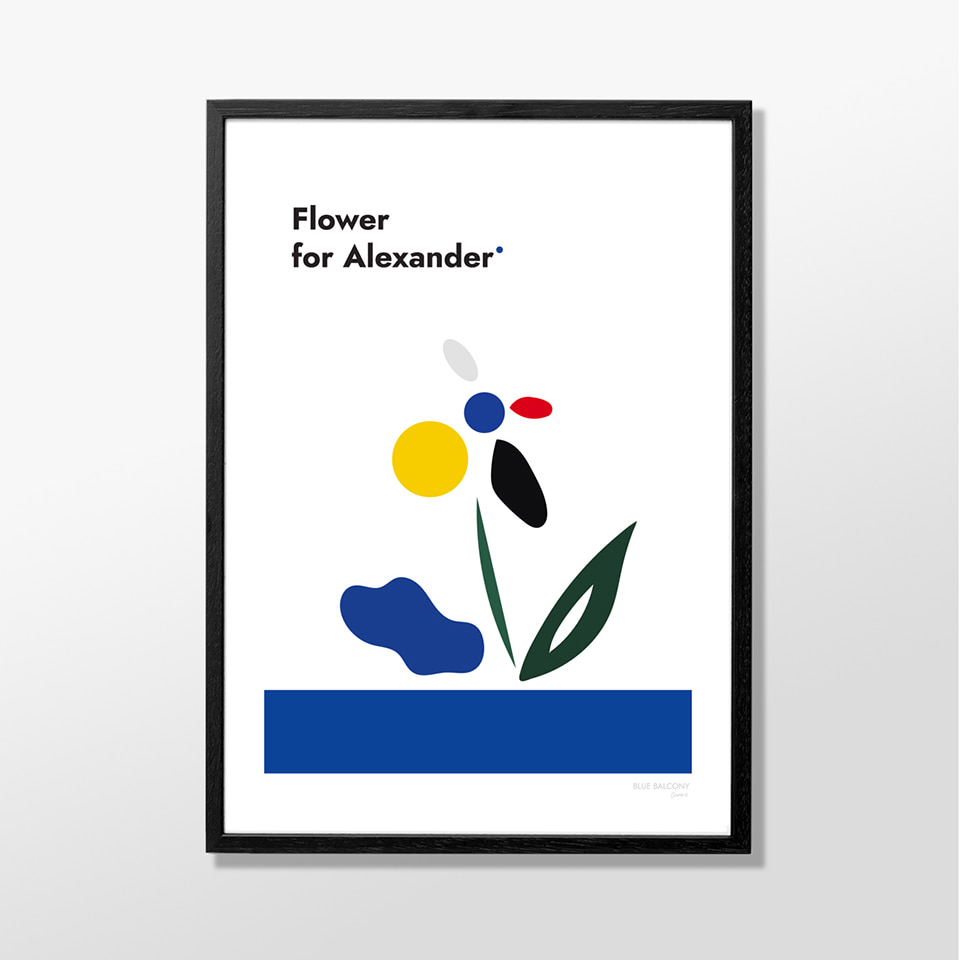 블루발코니 FLOWER FOR CALDER 포스터, 베뉴페, 블루발코니 Blue balcony