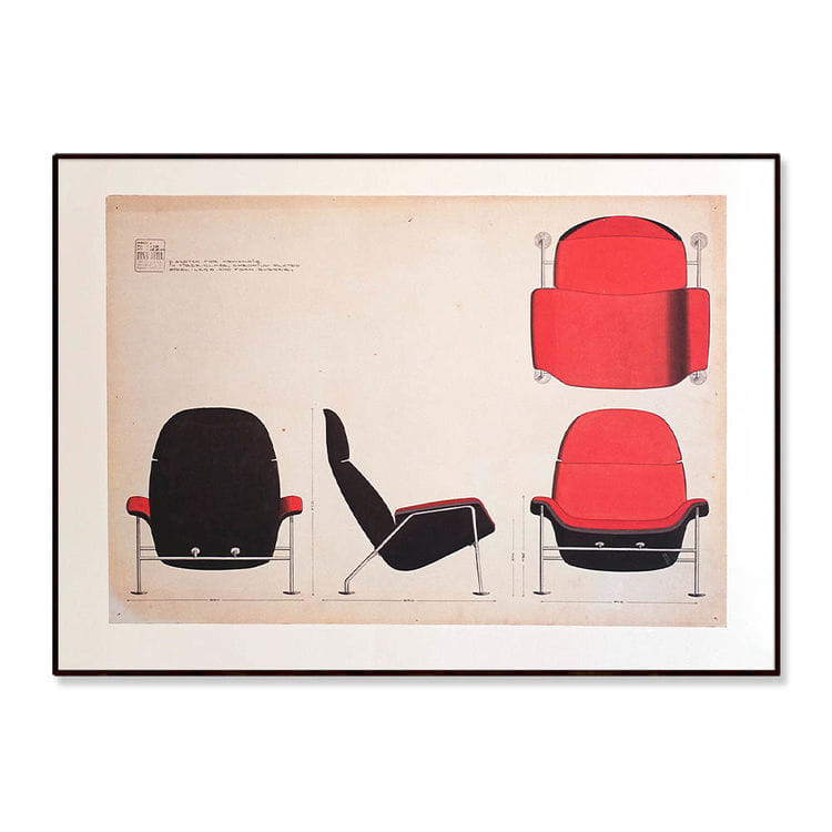 자리스튜디오 핀 율 Finn Juhl - Touch I, Red chair, 베뉴페, 자리 스튜디오 JARI STUDIO