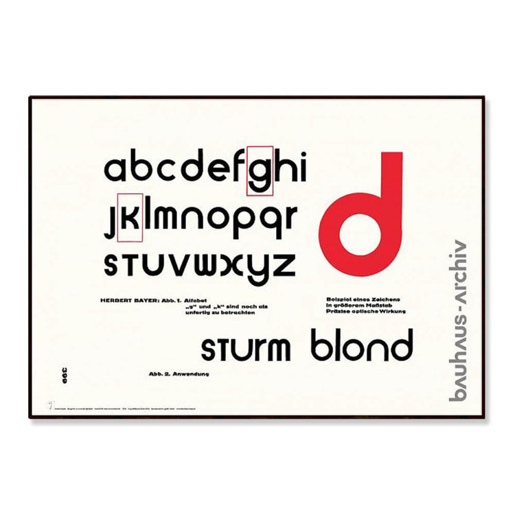 바우하우스 Bauhaus - Universal alphabet, 베뉴페, 자리 스튜디오 JARI STUDIO