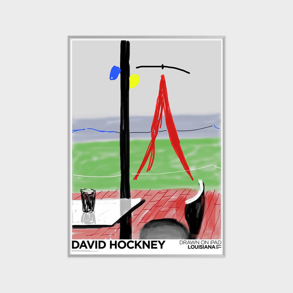 데이비드 호크니 DAVID HOCKNEY - ME DRAW ON IPAD (액자포함) 59.4 x 84.1 cm, 베뉴페, 마이온프라이빗 myownprivate