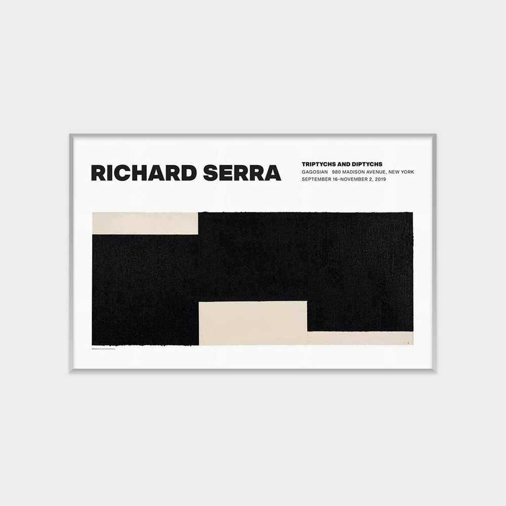 리처드 세라 RICHARD SERRA - TRIPTYCHS AND DIPTYCHS (액자포함) 99 x 63.5 cm, 베뉴페, 마이온프라이빗 myownprivate