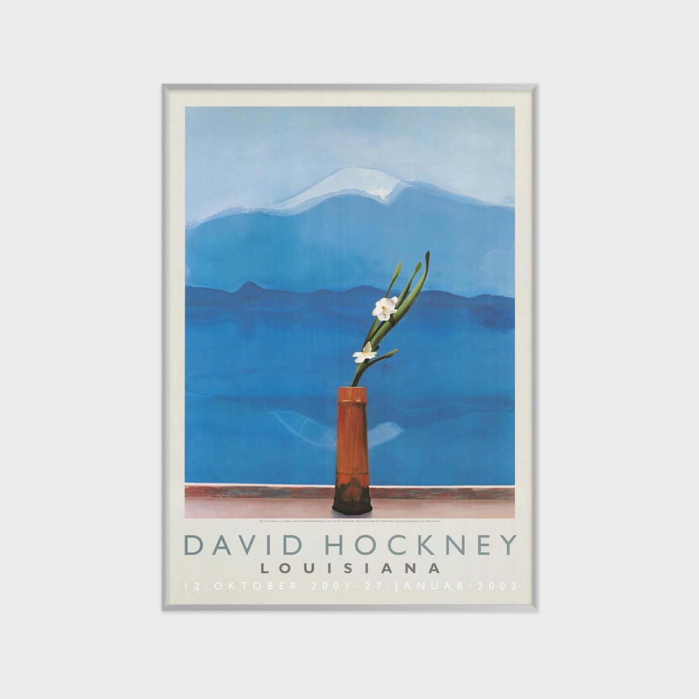 데이비드 호크니 DAVID HOCKNEY - MT. FUJI AND FLOWERS (액자포함) 59.4 x 84.1 cm, 베뉴페, 마이온프라이빗 myownprivate