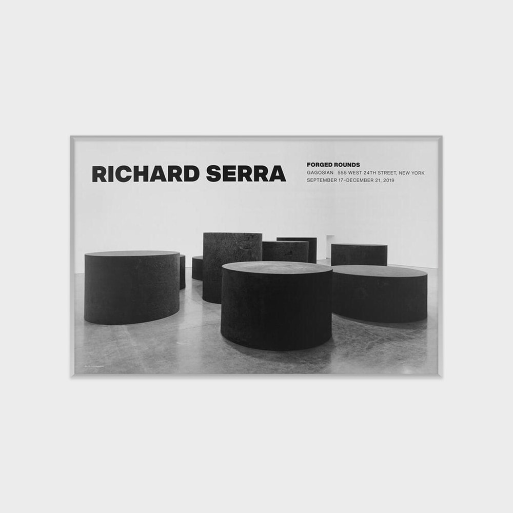 [SIGNED] 리처드 세라 RICHARD SERRA - FORGED ROUNDS (액자포함) 99 x 63.5 cm, 베뉴페, 마이온프라이빗 myownprivate