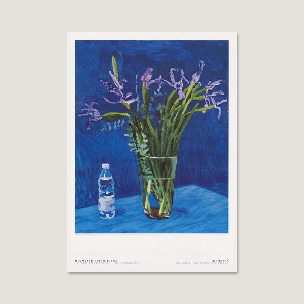 쿠나장롱 [데이비드 호크니] Iris With Evian Bottle 1998, 59.4 x 84.1 cm, 베뉴페, 쿠나장롱 kunajangrong