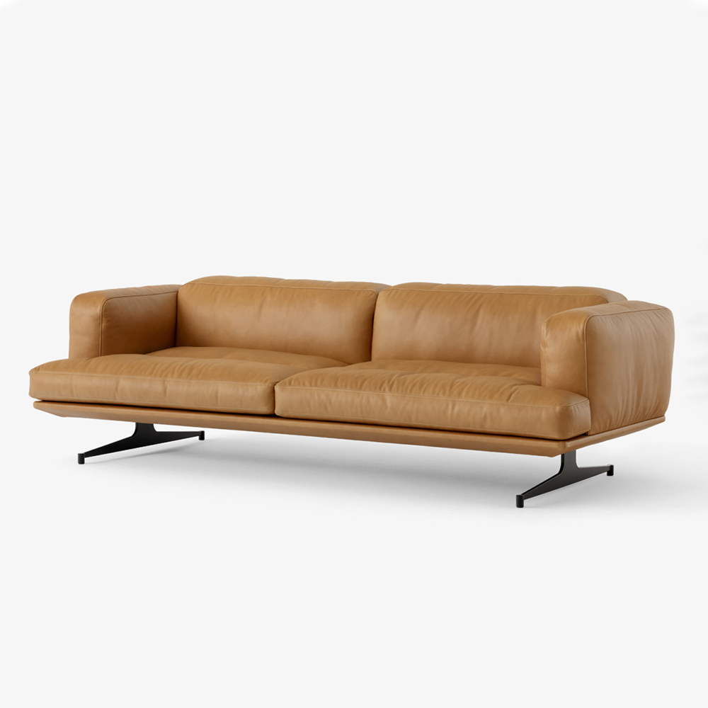 Inland AV23 3-Seater Noble COGNAC Leather, 베뉴페, 앤트래디션 AndTradition