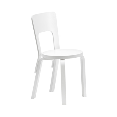 Chair 66 White Lacquered, BENUFE, 아르텍 ARTEK