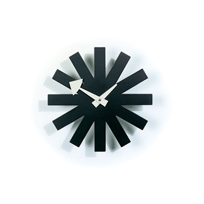 Asterisk Clock Black, BENUFE, 비트라 vitra